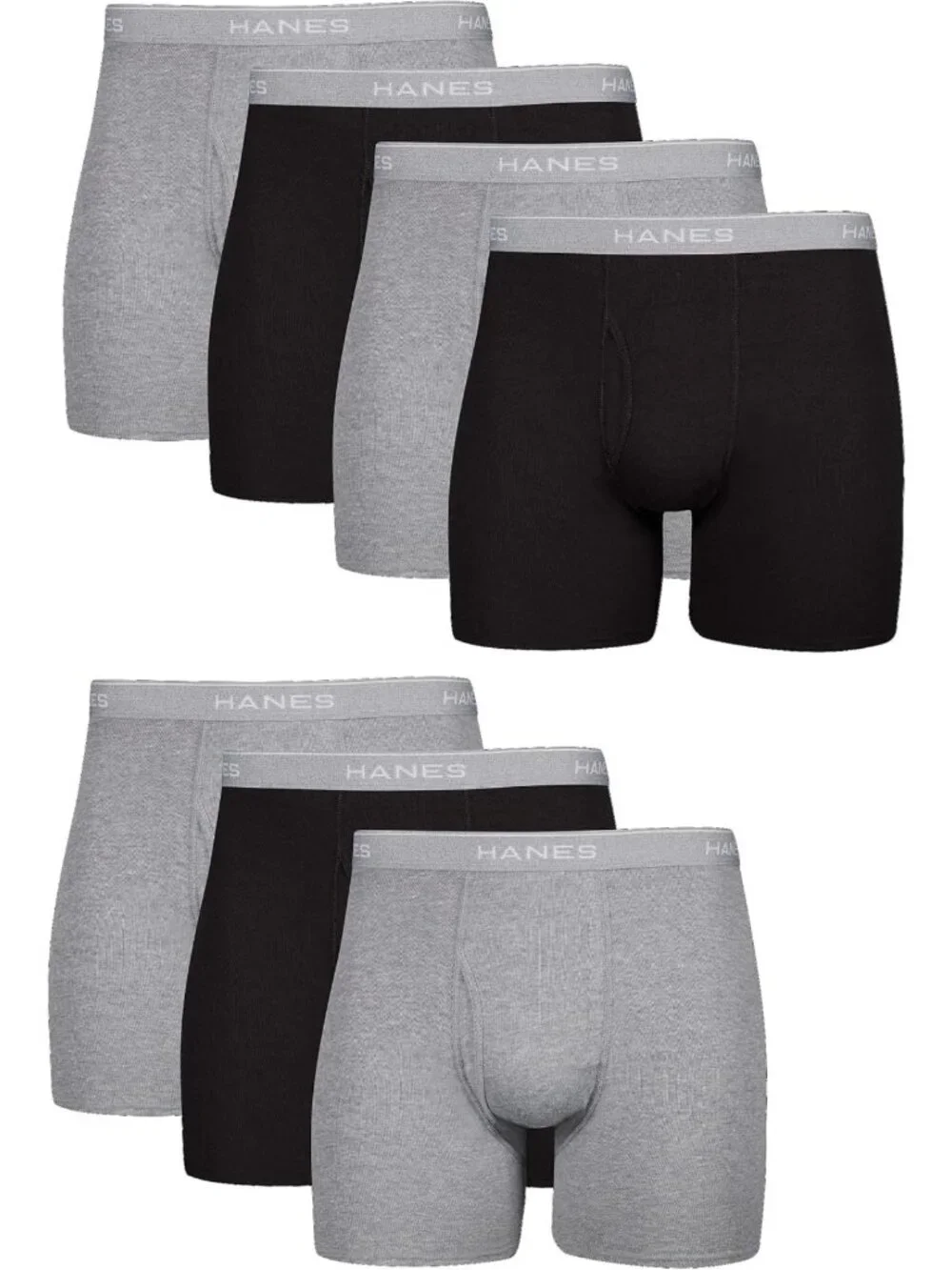 Comfortable Men's Boxer Briefs 7-Pack | Soft, Breathable, Assorted Colors
